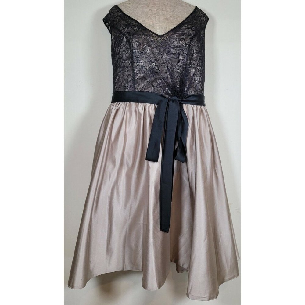 Allure Bridals Women's Size 14 Prom Formal Dress Sleeveless Mesh Overlay